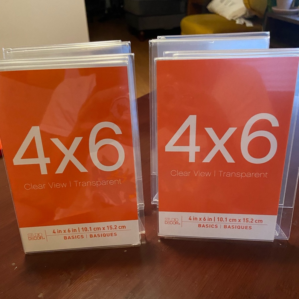 4x6 clear standing frames wedding table holders